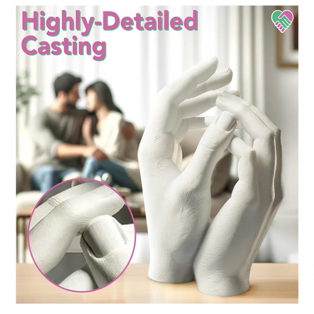 COUPLES DAY OR SPECIAL OCCASION Hand Casting Kit - White NEW